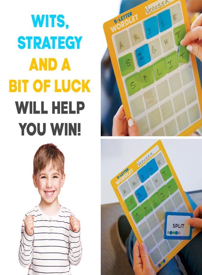 فنسكول لعبة Funskool Wordlet المكونة من 5 أحرف، لعبة استراتيجية، لعبة لوحية للأطفال والكبار والعائلات، تعليمية وممتعة، من 2 إلى 4 لاعبين، لعبة عائلية مسلية، لعبة تعليمية للأطفال، مجموعة هدايا للأطفال، للأعمار من 8 سنوات فما فوق - Image 2